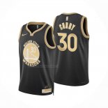 Maglia Golden State Warriors Stephen Curry NO 30 Select Series Or Nero