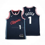 Maglia Los Angeles Clippers James Harden NO 1 Icon 2024-25 Blu