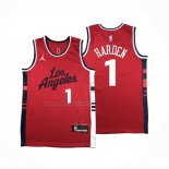 Maglia Los Angeles Clippers James Harden NO 2 Statement 2024-25 Rosso