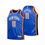 Maglia Bambino New York Knicks Jalen Brunson NO 11 Citta 2023-24 Blu