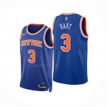 Maglia New York Knicks Josh Hart NO 3 Icon Blu