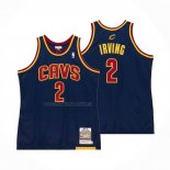 Maglia Cleveland Cavaliers Kyrie Irving NO 2 Mitchell & Ness 2011-12 Blu