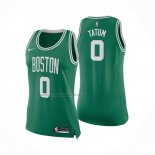 Maglia Donna Boston Celtics Jayson Tatum NO 0 Icon Verde